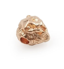 24K Gold Filled 3D CZ Micro Pave Lion Head Beads, Cubic Zirconia Spacer Beads, Lion Animal Head Space Beads, Lion Charms Findings, 10x12mm, BD076