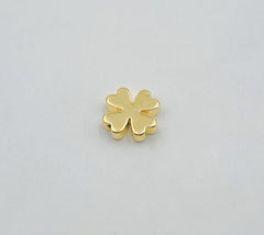 18K Gold Filled Lucky Four Leaf Clover Spacer Beads, Shamrock Spacer Beads, Quatrefoil Bead for Bracelet Necklace Jewelry Making, BD091