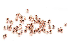 24K Gold Filled Round Ball Spacer Bead 100pcs, BD111