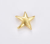 18K Gold Filled Dainty Star Spacer Beads, Star Bead, Big Hole Star Spacer for Bracelet Necklace Supply High Quality Beads, 13x13mm BD143