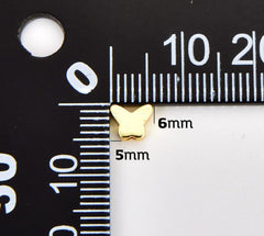 18K Gold Filled Dainty Butterfly Spacer Beads, Mariposa Beads, Insect Animal Bracelet Connector for Bracelet Jewelry Making Supply, BD146