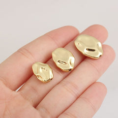 18K Gold Filled Irregular Shape Beads, Spacer Beads for Necklace Bracelet Jewelry Making Supply, BD155