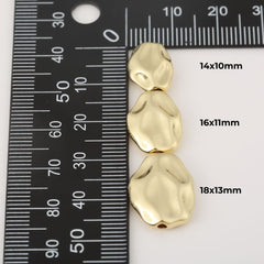18K Gold Filled Irregular Shape Beads, Spacer Beads for Necklace Bracelet Jewelry Making Supply, BD155B