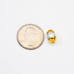 18K Gold Filled Electroplated Freshwater Pearl Bead, Pearl Spacer Beads for Necklace Bracelet Jewelry Making Supply, BD160