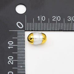 18K Gold Filled Electroplated Freshwater Pearl Bead, Pearl Spacer Beads for Necklace Bracelet Jewelry Making Supply, BD160