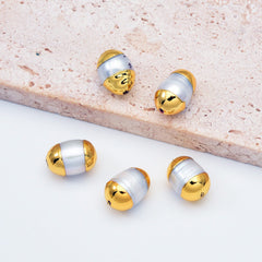 18K Gold Filled Electroplated Freshwater Pearl Bead, Pearl Spacer Beads for Necklace Bracelet Jewelry Making Supply, BD160