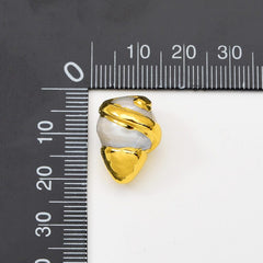 18K Gold Filled White Baroque Freshwater Pearl Bead, Pearl Spacer Beads for Necklace Bracelet Jewelry Making Supply, 22x14mm, BD163