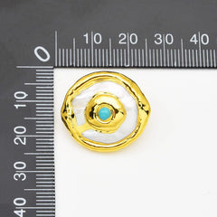 18K Gold Filled Freshwater Pearl Connector Beads, Pearl Spacer Beads for Necklace Bracelet Jewelry Making Supply, 25x24mm, BD168