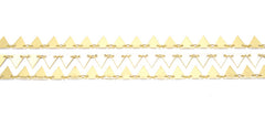 14K Gold Filled Triangle Charm Chain by Yard, Triangle Charm Chain by Foot, Wholesale Bulk Roll Chain for Jewelry Making, Thickness 1mm, CH081
