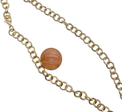 12K Gold Filled Ready to Use Chunky Rolo Cable Necklace Chain, Layering Cable Chain Dainty Necklace For Pendant Charm Necklace Making, CH139