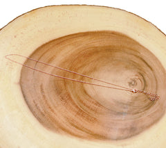 Ready to Use Rose Gold Plated Thin Cable Necklace Chain, Layering Cable Chain Dainty Necklace for Pendant Charm Necklace Making, 16", CH211