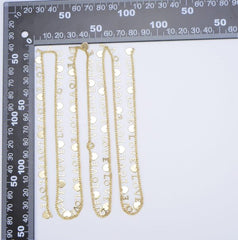18K Gold Filled LOVE Curb Chain by Yard, Gold Lovely Heart Charm Chain by Foot, Wholesale bulk Roll Chain for Jewelry Making, CH225