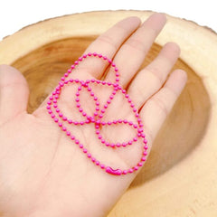 Colorful Enamel Ball Bead Chain, Ready to Use Enamel Chain, Finished Ball Chain for Necklace Bracelet Jewelry Making Supplies, CH236