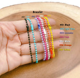 Colorful Enamel Ball Bead Chain, Ready to Use Enamel Chain, Finished Ball Chain for Necklace Bracelet Jewelry Making Supplies, CH236