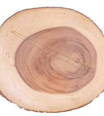 18K Gold Filled Ready to Use Bead Necklace Chain, Layering Beaded Chain, Dainty Beaded Necklace for Pendant Chain Necklace, 1pc 19”, CH274