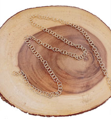 18K Gold Filled Fancy Rolo Chain by Yard, Rope Cable Chain, Foot Chain, Wholesale bulk Roll Chain for Jewelry Making, Width 10mm, CH284