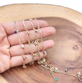 18K Gold Filled Heart Chain by Yard, CZ Heart Link Chain by Foot, Heart Link Chain, Wholesale Unique Bulk Roll Chain for Jewelry Making, CH298