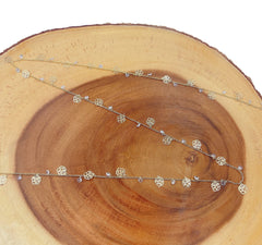 18K Gold Filled Rose Chain by Foot, Unfinished Flower Chain for Necklace Bracelet Component, Floral Jewelry, CH303B