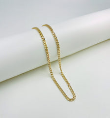 18K Gold Filled Cuban Curb Chain, Finished Necklace Chains, Flat Curb, Cuban Curb, Chain Jewelry, Chain Jewelry, CH304B