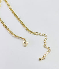 18K Gold Filled Finished Necklace Chains, Flat Curb, Oval Bead, Station, Beaded, Figaro, Satellite, Ball Chain, Cuban Curb, Chain Jewelry, Chain Jewelry, CH_Batch2 | CH304
