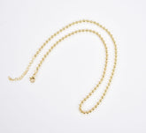 18K Gold Filled Ready to Use Gold Bead Necklace Chain, Ball Chain, Layering Beaded Chain, Beaded Necklace, For Chain Necklace, 1pc 18″, CH304A