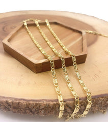 18K Gold Filled Gold Scroll Unfinished Bulk Chain by Yard, Unique Chain by Foot, Wholesale Elegant Chain for Jewelry Making, 11x4mm, CH316