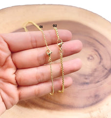 18K Gold Filled Ball Bead Chain, Box Chain, Rolo Cable Chain, Layering Chain, Wholesale Bulk Roll Chain for Jewelry Making, 18″, CH317