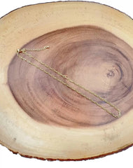 18K Gold Filled Paper Clip Chain Necklace, Necklace Cable Link Chain 18 inch, Ready to Wear, NL001