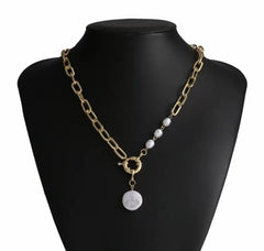 18K Gold Filled Summer Baroque Freshwater Pearl Necklace, NL003