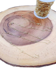 18K Gold Filled Star Moon Link Chain by Yard, Star and Moon Cable Chain by Foot, Unfinished Chain, Wholesale Bulk Roll Chain, CH324