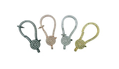 24K Gold Filled Large Clasp, 925 Clasp, Steel Clasp, Sterling Lobster, Heart Clasp, Cz Micro Pave, Micro Pave Cz, DIY, Jewelry Making, 56x23mm, CL215