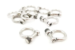 BOW SHACKLE Clasp with Screw Pin 8mm for Paracord Bracelet, Adjustable D Shackles, Men’s Jewelry Findings,1/2pcs,19x20x5MM|CL229