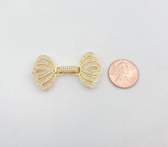 18K Gold Filled Ribbon Snap Clasp, Snap Lock Clasp, End Clasp, Watch Clasp for Bracelet Necklace Jewelry Making Supply, 45x25mm, CL235