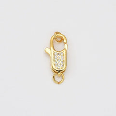 18K Gold Filled Rectangle Lobster Claw Clasp Closure Findings Supply for Jewelry Making Supply, 25/20/16mm, CL240