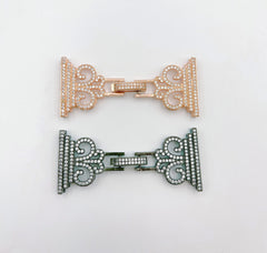 5 Strand Snap Clasp, Stylish Snap Lock Clasp, End Clasp, Watch Clasp for Bracelet Necklace Jewelry Making Supply, 53x21mm, CL242