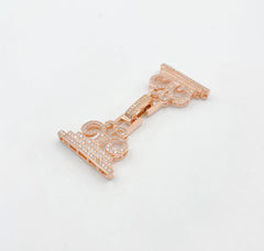 5 Strand Snap Clasp, Stylish Snap Lock Clasp, End Clasp, Watch Clasp for Bracelet Necklace Jewelry Making Supply, 53x21mm, CL242