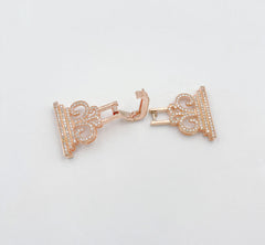 5 Strand Snap Clasp, Stylish Snap Lock Clasp, End Clasp, Watch Clasp for Bracelet Necklace Jewelry Making Supply, 53x21mm, CL242