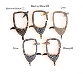 18K Gold Filled Cubic Zirconia Buckle Clasps, CL302