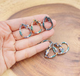 24K Gold Filled Teardrop Clasp, Carabiner Lock, Bracelet Clasp, Necklace Clasp, Screw Clasp, 26x18mm, CL380