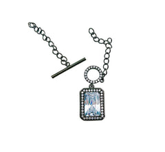 24K Gold Filled Princess Cut Cubic Zirconia Toggles, CZ Pave Toggle Clasp, Bracelet Clasp, Necklace Clasp, Cubic Zirconia, Toggle Clasps, 13mm, CL396