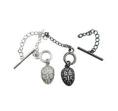 24K Gold Filled Snake Cubic Zirconia Micro Pave Toggle Clasp, Snake Clasp, Bracelet Clasp, Necklace clasp, Toggle Clasp, Cubic Zirconia, Clasps, 10x10mm, CL397