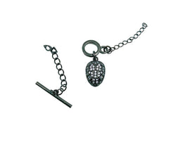 24K Gold Filled Snake Cubic Zirconia Micro Pave Toggle Clasp, Snake Clasp, Bracelet Clasp, Necklace clasp, Toggle Clasp, Cubic Zirconia, Clasps, 10x10mm, CL397