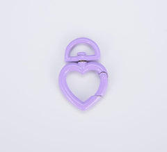 Colorful Enamel Heart Spring Clasp, CL490