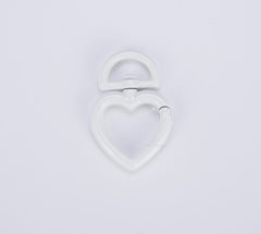 Colorful Enamel Heart Spring Clasp, CL490