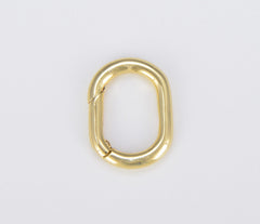18K Gold Filled Carabiner Spring Push Clasp, CL493