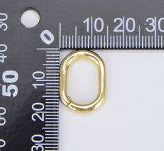 18K Gold Filled Carabiner Spring Push Clasp, CL493