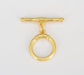 18K Gold Filled Toggle Clasp with Jump Ring, CL504