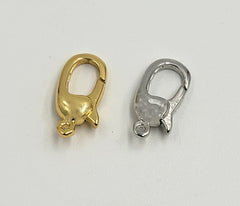 18K Gold Filled Lobster Clasp, Lobster Claw with Jump Ring for Jewelry Necklace Bracelet Anklet Making, 11x6mm, CL518