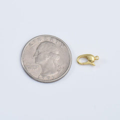 18K Gold Filled Lobster Clasp, Lobster Claw with Jump Ring for Jewelry Necklace Bracelet Anklet Making, 11x6mm, CL518