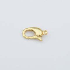18K Gold Filled Lobster Clasp, Lobster Claw with Jump Ring for Jewelry Necklace Bracelet Anklet Making, 11x6mm, CL518